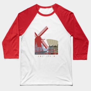 Amsterdam skyline poster Baseball T-Shirt